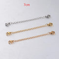 Wholesale 7cm Double-Headed Lobster Buckle Tail Chain Stainless Steel Extension Chain for Necklace Bracelet Jewelry Making