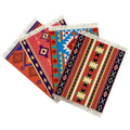 Luxury Orienatal Table Decoration Personalized Turkish Miniature Carpet Woven Set of 4 Tea Coffee Mug Rug Coaster Mat
