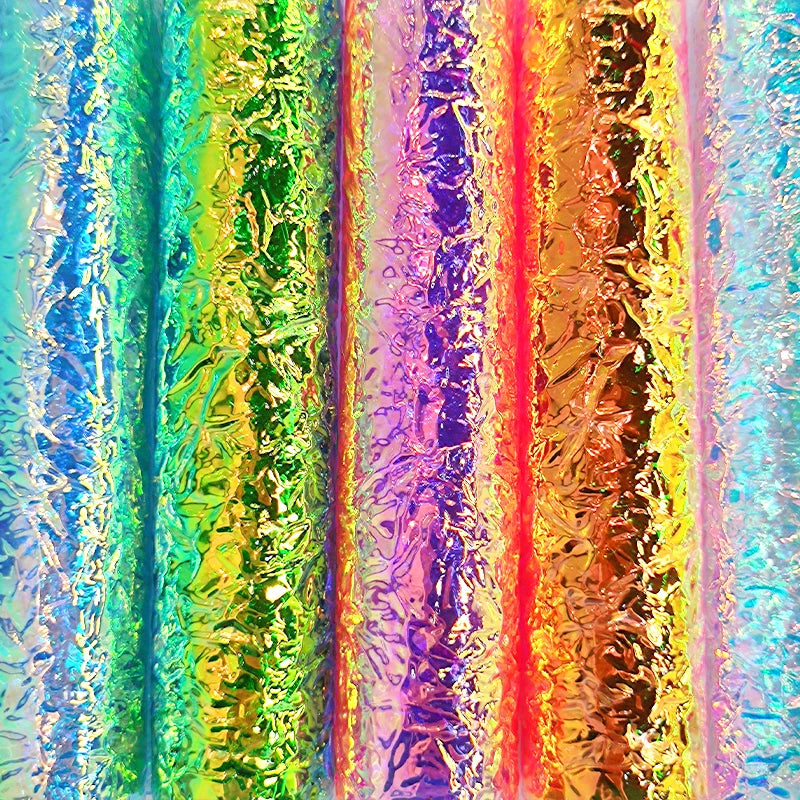 Decorative Hand Grasp Grain Holographic Laser Reflective 0.5mm Soft PVC Film
