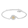 Hot Selling Silver Colors Sunflower Adjustable Beads Crescent Anklets  Beach Foot Chain Charm Jewelry Birthday Gifts