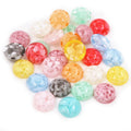 Fashion 40pcs 12mm Mix Colors Seabed Shell Style Flat Back Resin Cabochon for Bracelet Earrings Accessories