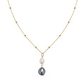Factory Supplier 925 Silver Jewelry 18k Gold Vermeil Freshwater Pearl Bead Choker Necklace
