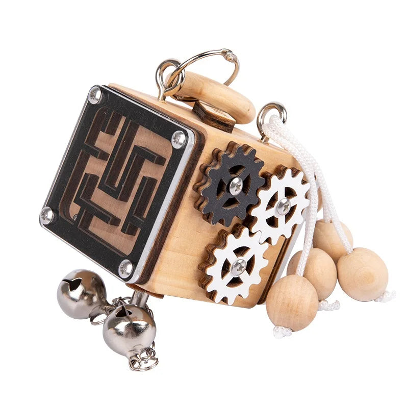 Hotselling Intellectual Development Educational Toy Montessori Unlock Toys Educational Children's Sensory Block