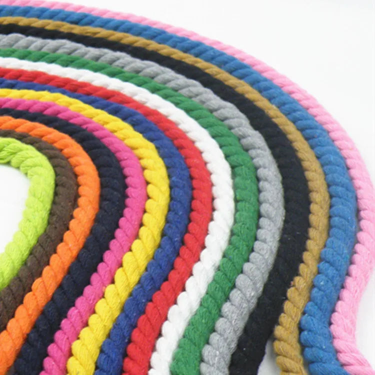 Deepeel KY338 20mm Braided Cotton Rope Twisted Cord Rope for Handmade Decoration DIY Lanyard Ficelles Couleurs Thread Cord