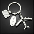 New Zinc Alloy Airplane Keychains Aircraft Key Chain Metal Plane Keyrings for Airline Gifts Custom LOGO