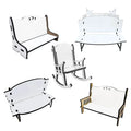 DIY Gift Customized Logo Home Desk Decoration Bench Shape Photo Frame Sublimation Blank Memorial Bench