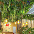 Vv348 Customized Artificial Plants Ceiling Hanging Decor Artificial Flowers for Wedding Ceiling Coffee Shop Salon Restaurant