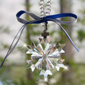 K9 Crystal Snowflake Pendant for  Christmas Ornament Hanging Car Decor