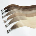 Brazilian Remy Human Hair Extensions Genius Single Weft Light Color