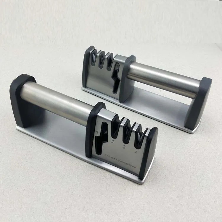 Best Seller Professional 4 Stage Manual Kitchen Scissors Knife Sharpener