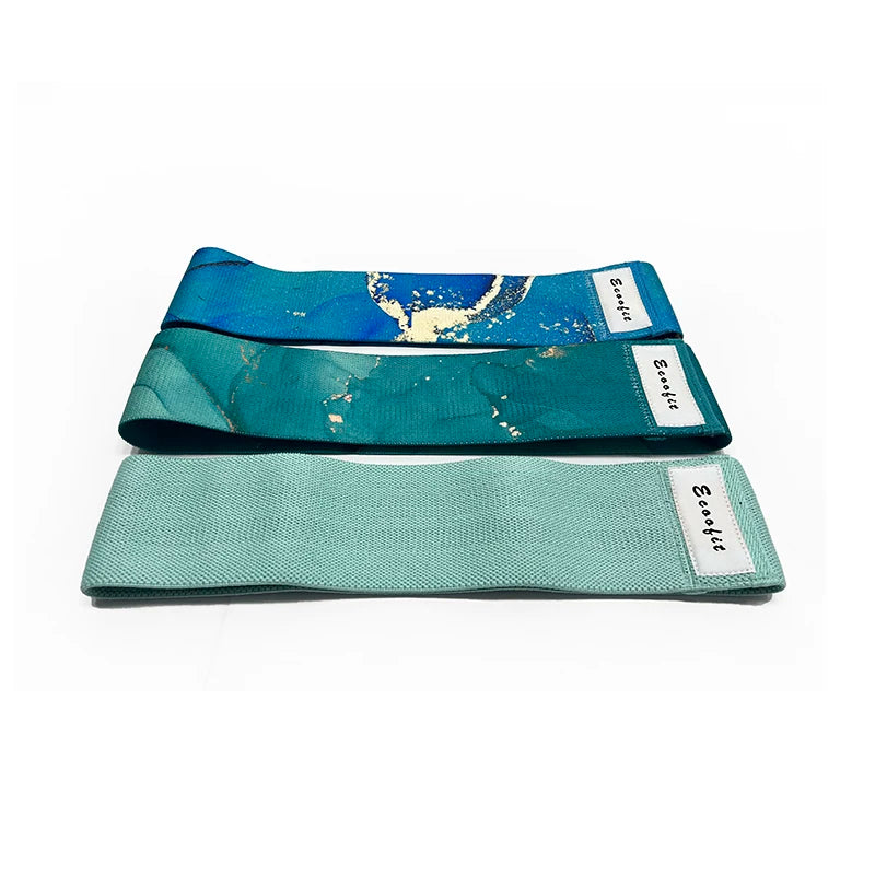 Long Pull-Up Assist Custom Print Eco-Friendly Anti-Slip Latex Fabric Leg Hip Circle Loop Booty Exercise Heavy Fitness Bands