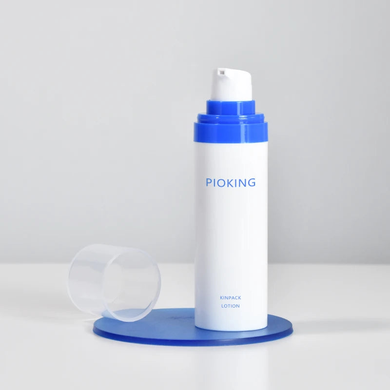 30ml 50ml White Airless Pump Bottle With Outside Spring PP Airless Cosmetic Pump Bottle for Lotion Cream Cosmetic