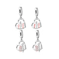 Fit Original Pan Charms Bracelet 925 Sterling Silver Mother Two Son and Girl Bead for Women Jewelry Making