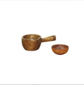 Mini Japanese Acacia Wood Single Handle Sauce Ladle for Camping Seasoning