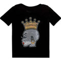 Black History Queen Cartoon Ready Design Factory High Quality Rhinestone Printing Wholesale T-shirt