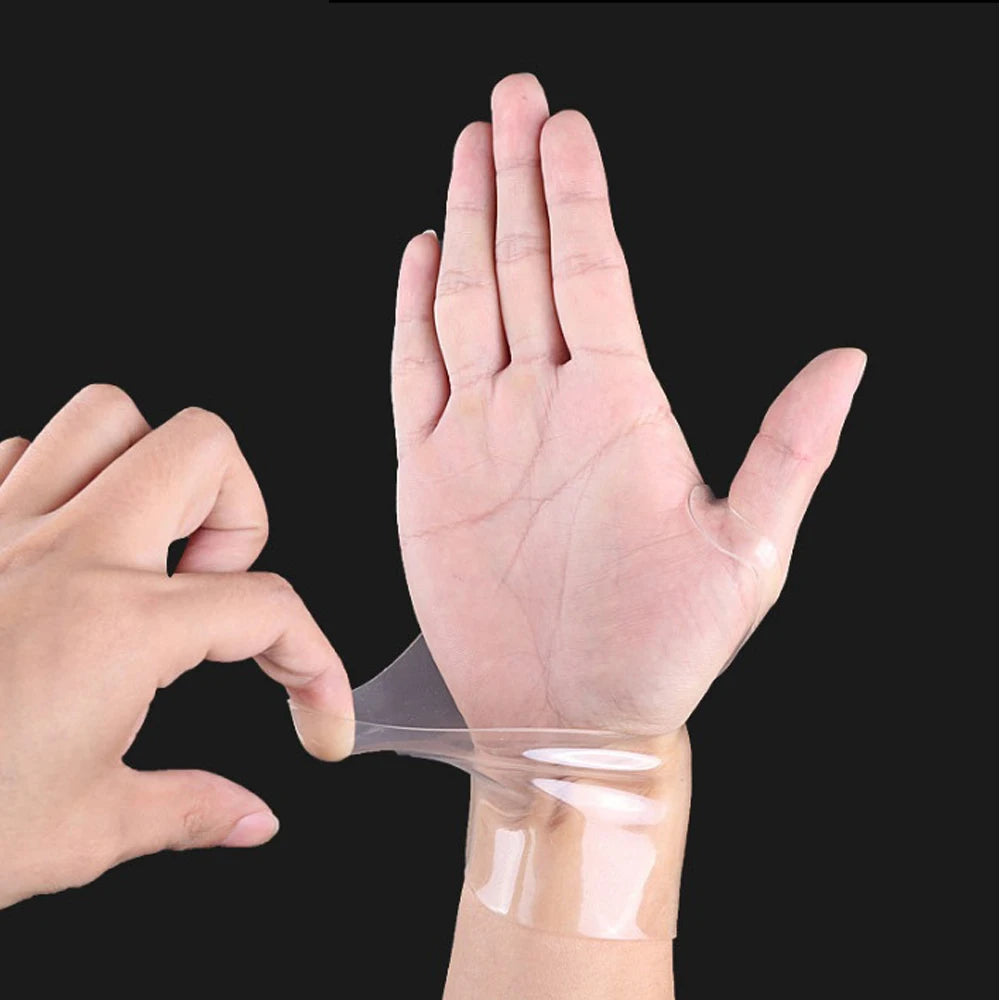 Transparent Gel Volyball Wrist Support Gym Night Wrist Sleep Support Brace for Mouse Hand Tenosynovitis Pain Relief