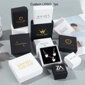 Manufacture Wholesale Custom Luxury Small Paper Black Gift Jewelry Storage Packaging Box With Logo