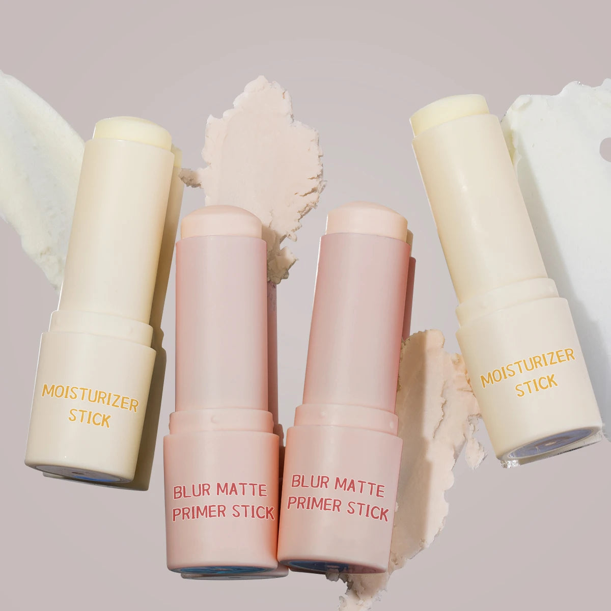 Wholesale Multi-Use Face Primer Balm Stick Set Matte Moisturizing Vegan Nourishing Skincare Makeup Base Private Label CustomLogo