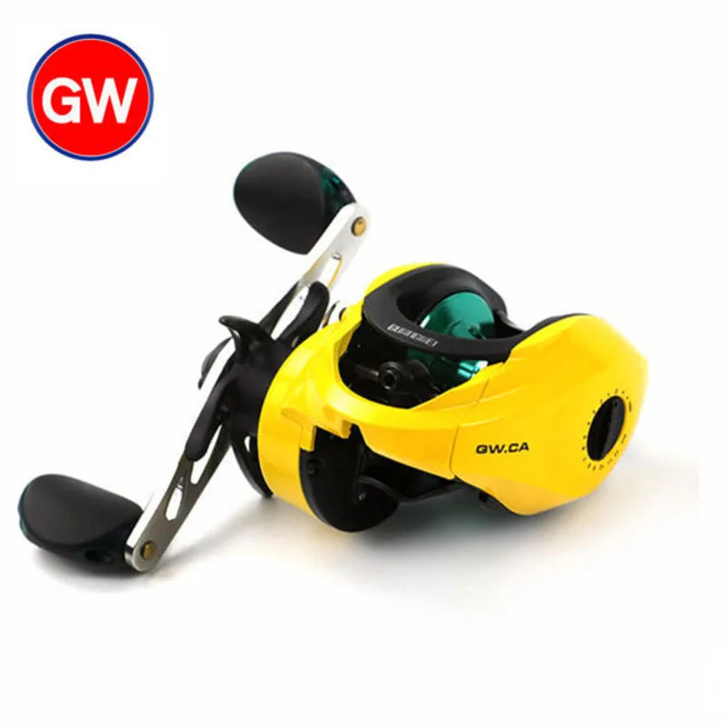 GW CA Original Genuine Baitcasting Reel Cheap Reel 5KG Max Drag 8+1 BBs 6.1:1 High Speed Fishing Reel Guangwei