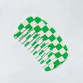 DIY Anti Static Detangle Acetic Acid Hair Comb Portable Leopard Marble Cushion Custom Wide Tooth Comb Cellulose Acetate Comb