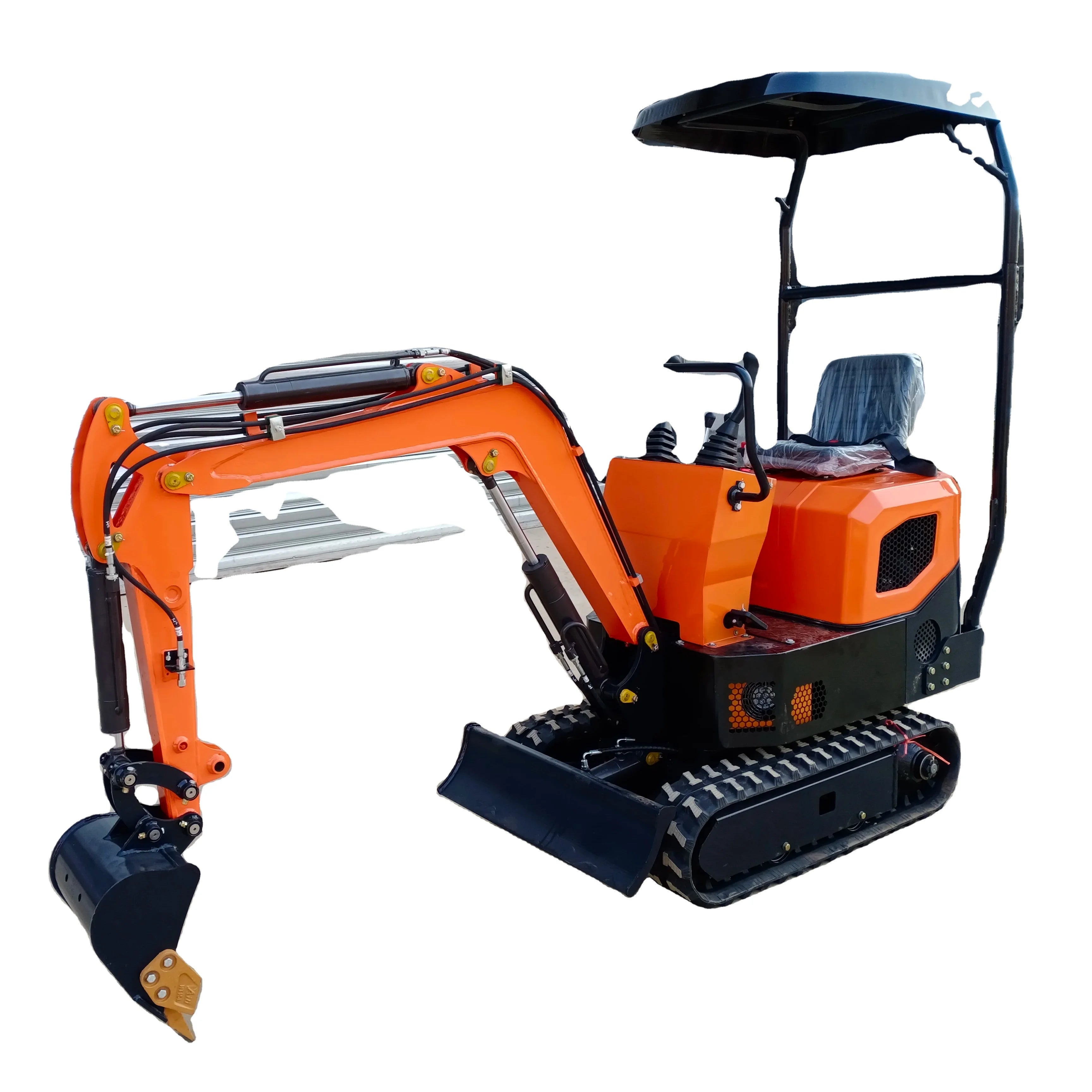 Cheap Price Towable Backhoe Crawler Excavator HT10C with Koop Engine 1 Year Warranty and Boom Swing Function