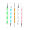 NAB037 5Pcs Nails Art Dotting Stick  Gel Polish Builder DIY Nail Art Design  Manicure Painting Drawing Carving