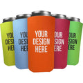 Custom Logo 12 16 oz Neoprene Skinny Tall Drink High Slim Cooler Cover Sleeve Stubby Holder Beer Bottle Coozies for Can