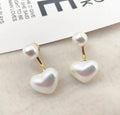 New Arrival Freshwater Pearl Heart Earrings Girls Jewelry for Women Korean Style Jewelry
