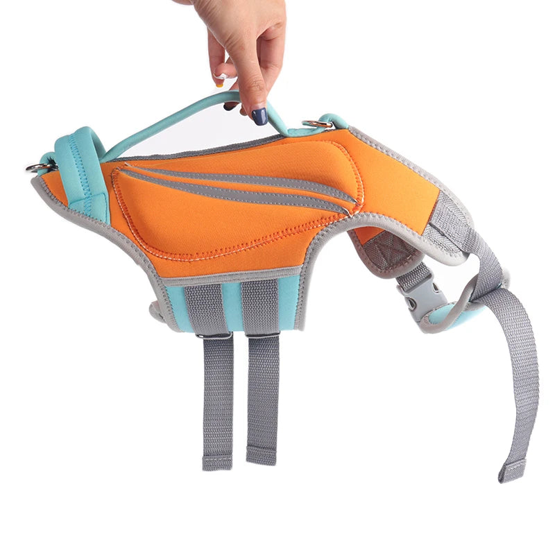 OKEYPETS China Factory Dog Saver Life Vest Waterproof Swimsuit Float Pet Life Jacket Preserver Neoprene Dog Life Jacket