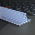 PVC Strip Hinged Soft Gripper Wire Basket with Adhesive Clip Sign Holder