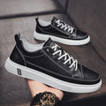 Men's Fashion Casual Leather Shoes Man's Trend Street Skating Boarding White Shoes Air Running Shoes Male Gym Jogging Sneakers