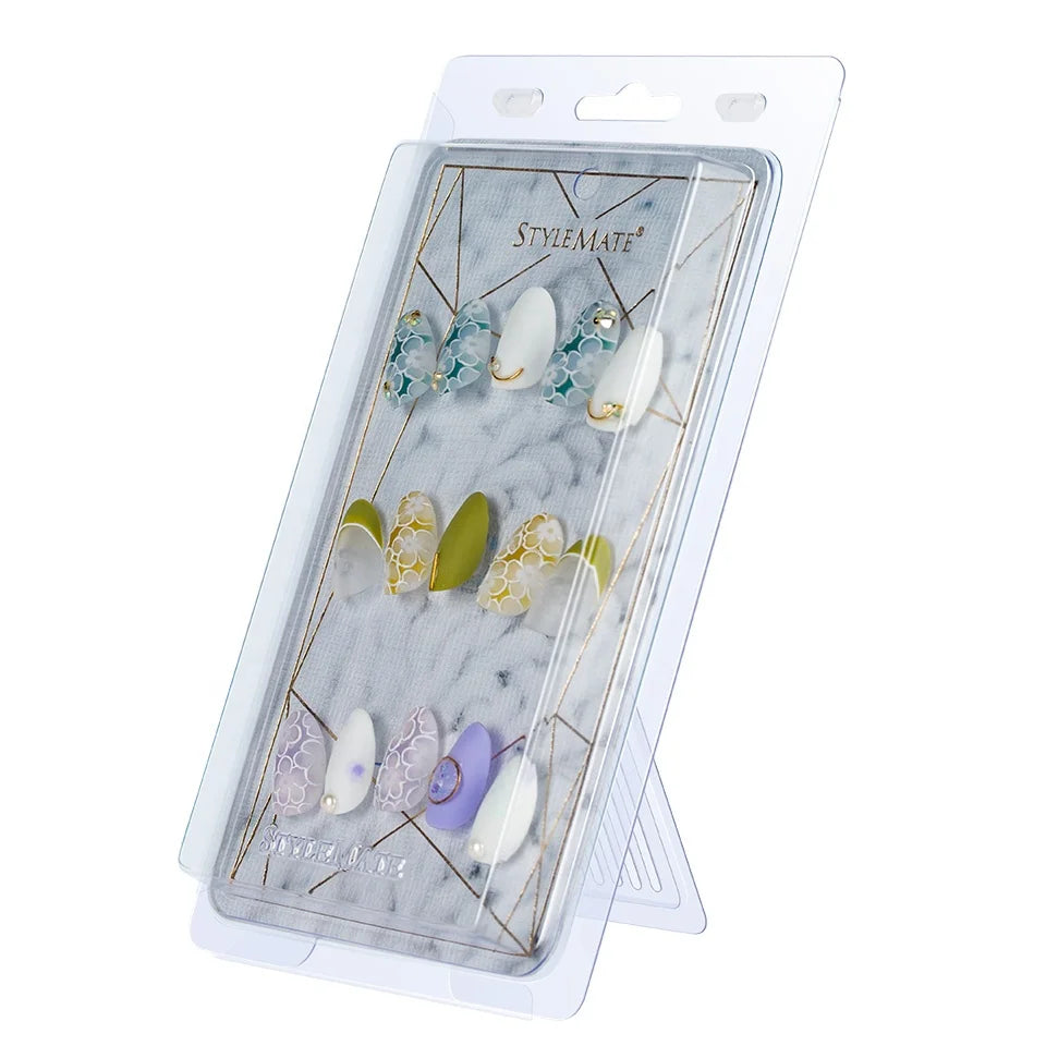 12Pcs/pack Nail Display Case Water and Dust Proof Nail Art Display Box Manicure Tools for Nail Salon