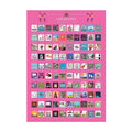 Beautiful Anime Gift Custom Colorful Screen Printed Fancy Coated Paper Scratch off Poster for Couples