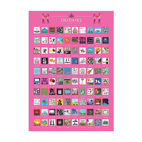 Beautiful Anime Gift Custom Colorful Screen Printed Fancy Coated Paper Scratch off Poster for Couples