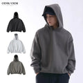 Sleeve Baggy Heavyweight Gym 450gsm Heavyweight No Pocket Hooded Hoodie Loose No String Cotton Fleece Men Autumn Winter Hoodies