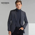Men's Modern Single Breasted Wool Tuxedo 1-Piece Suit with V-neck Collar Plus Size Breathable Anti-Wrinkle