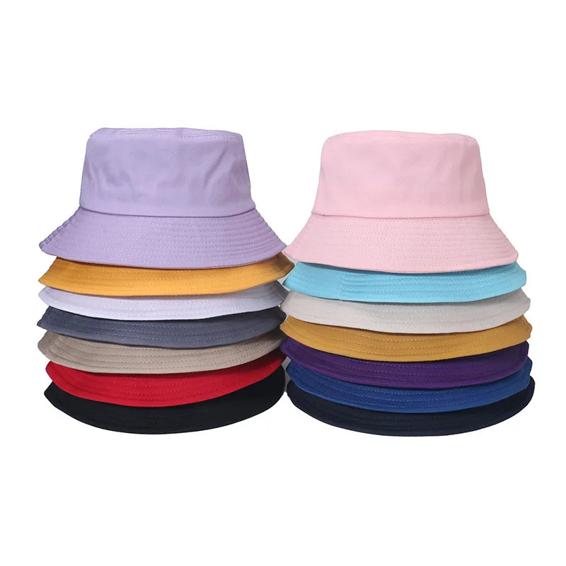 Unisex Cotton Bucket Hat for Summer Original Factory Design Brim Visor Custom Logo for Travel Casual Outdoors for Ladies Women