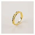 Fashion Rings for Women Double Ring with High Bamboo Knot Sterling Silver 925 Rings