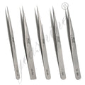 Stainless Steel Applicators Private Label Eyelashes Customized Logo Lash Tweezers
