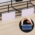 Best Product Wire Basket Custom Pvc Labels Clip Holder Strip Price Tag Holder With Adhesive Tape for Wire Shelf Slatwall Hook