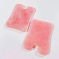 Huiying Factory Price Concave Shape Smooth Jade Stone Rose Quartz Crystal Massage Concave Gem Gua Sha Tools