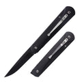 Titanium G10 Folding Tactical Knife for Outdoor Camping Durable Combat Knife Push Button Style Nylon Handle OEM Customizable