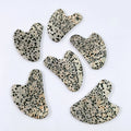 Huiying Face Gua Sha Scraping Massage Face Dalmatian Jasper Jade Heart Face Guasha Board Scraper Tool
