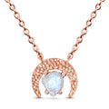925 Sterling Silver Natural Blue Moonstone Jewelry Raw Gemstone Moonstone Necklace