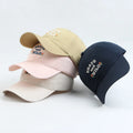 Spring and Summer 100% Cotton Baseball Cap6 Panel Curved Brim Outdoor Hat for Woman