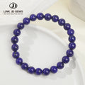 Wholesale Multifarious Grade Natural Lapis Lazuli Bracelet Lazurite Elastic Rope Beaded Bracelets Gemstones Loose Gemstones