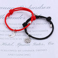 2pcs/Set Love Sun Moon Paired Bracelets for Women Men Vintage Sun Couple Friendship Red Thread Bracelet Handmade Gift