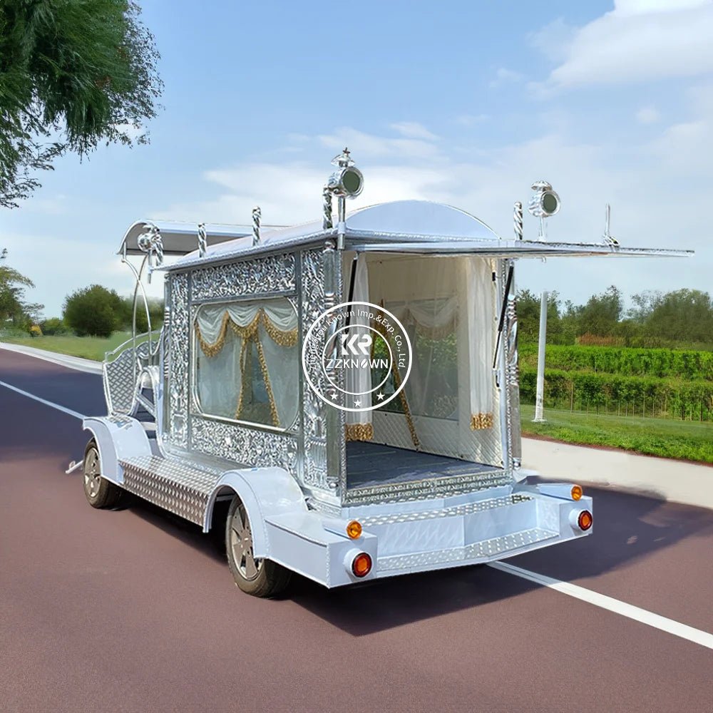 Customized Electric Hearse With High Quality and Low Price Coffin Horse Carriage Funeral Buggy Hearse for Sale European Style