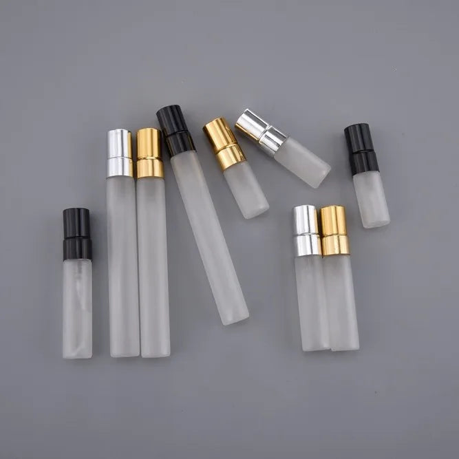 MUB Mini 5ml 10ml Refillable Frosted Glass Spray Bottle