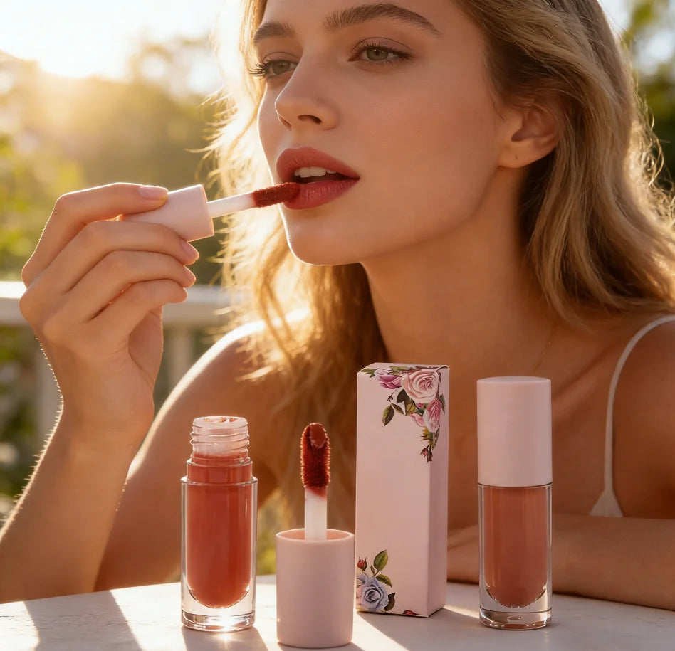 Custom Luxury Mineral Long Lasting Matte Lipstick Clear Liquid Lip Gloss Waterproof Boxed Makeup for Your Own Lip Creation